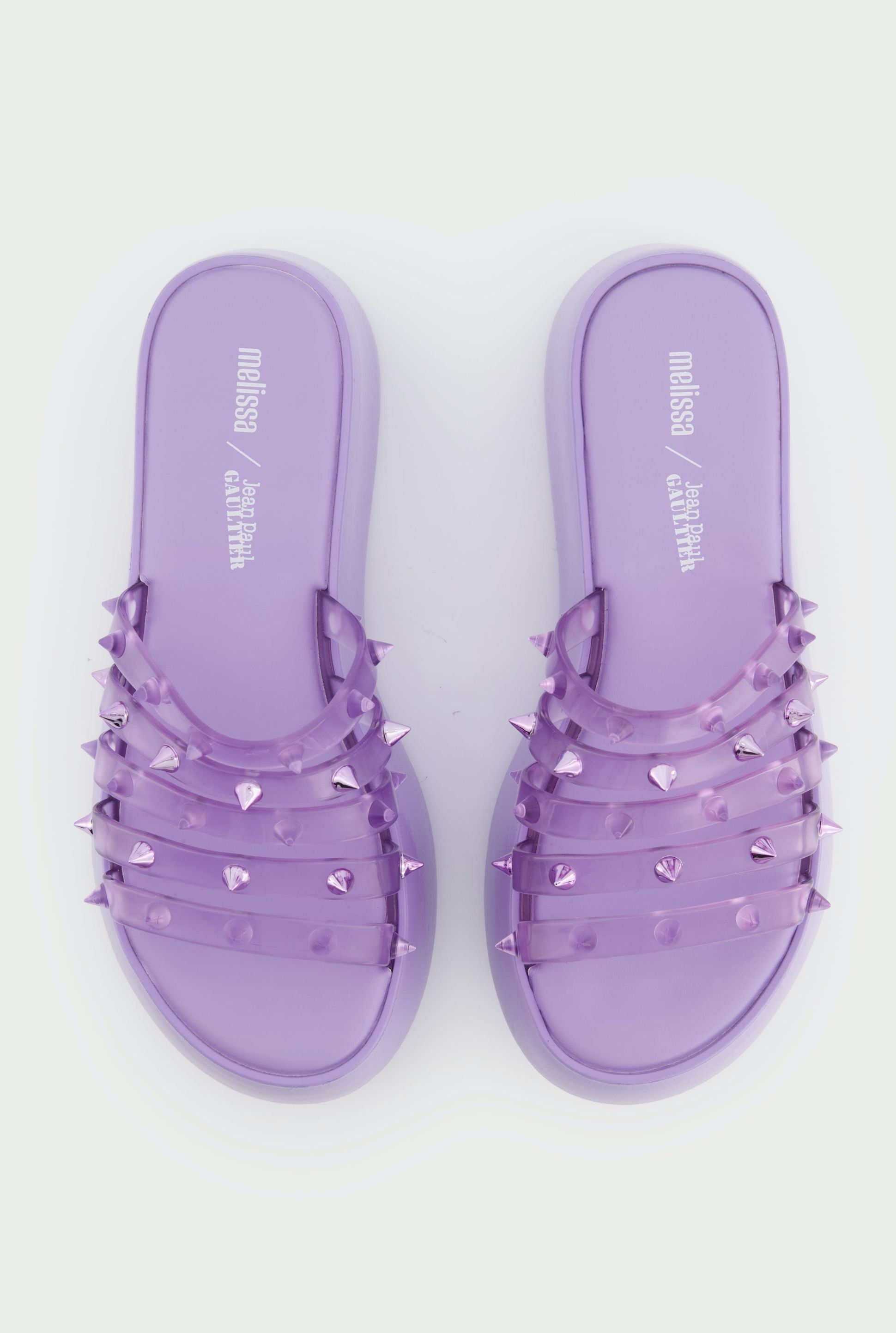 Flower JPG x Melissa 55 platform mules - Lilac