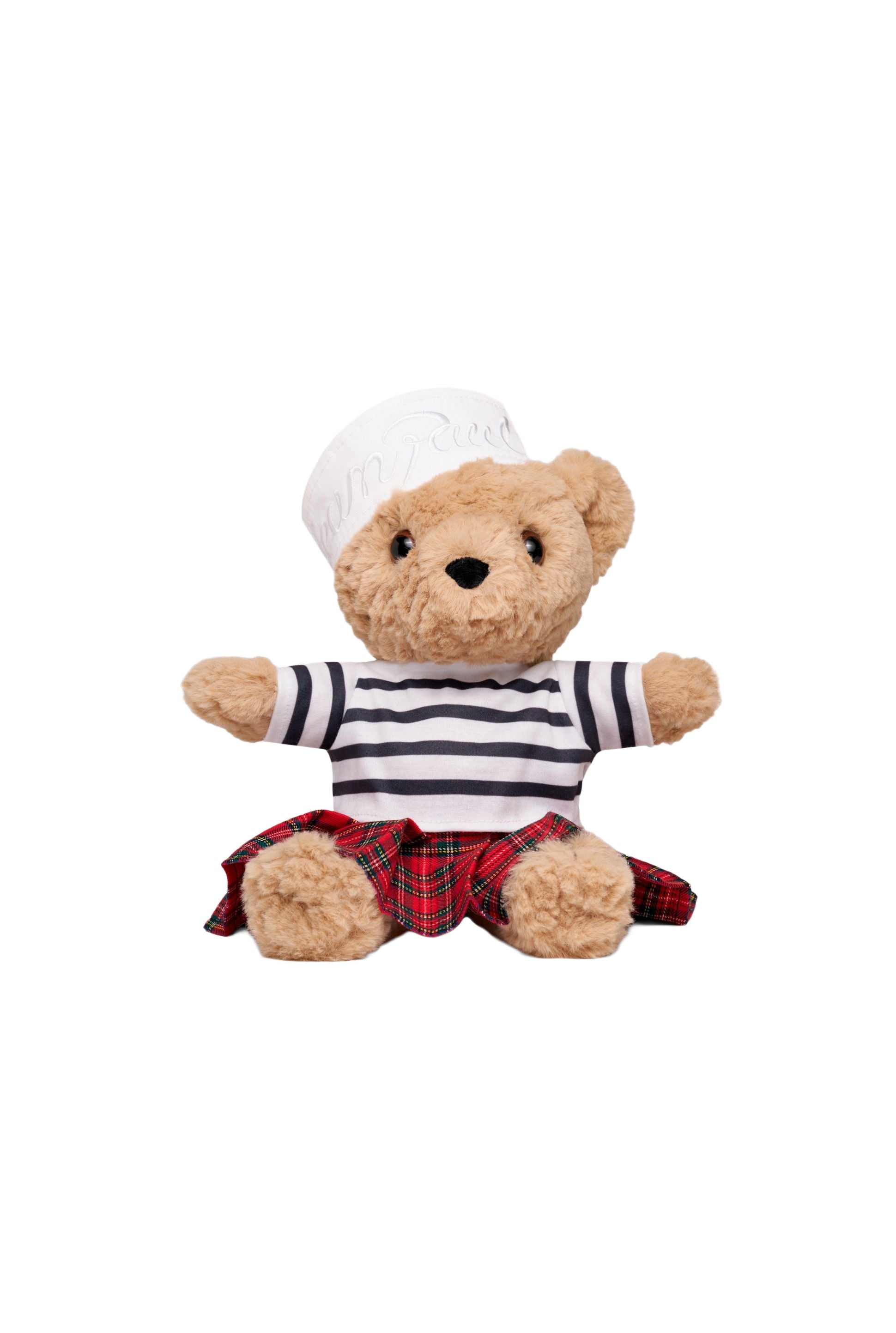Ours unisexe en peluche - Beige & White & Red