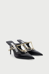 Mules JPG x Jimmy Choo 90 en cuir - Black