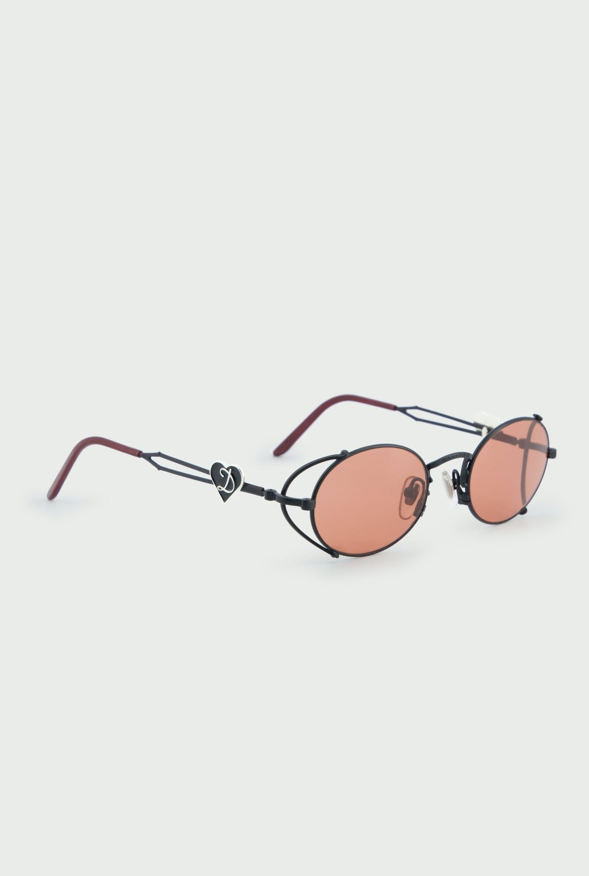 Lunettes de Soleil rondes - Black & Pourpre