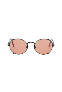 Lunettes de Soleil rondes - Black & Pourpre