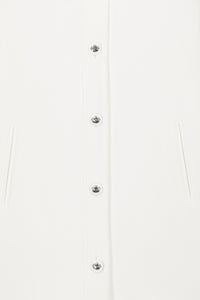Manteau large bouton devant - Blanc Cassé