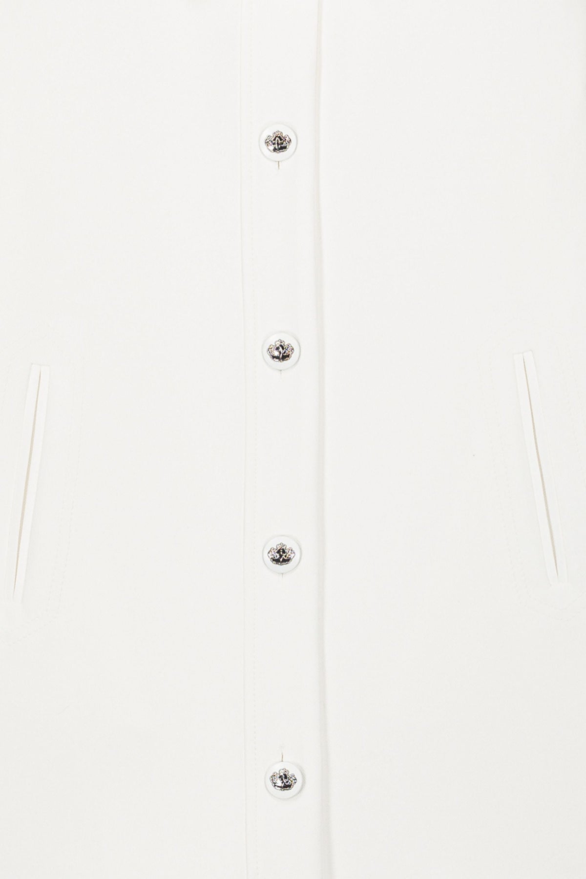 Manteau large bouton devant - Blanc Cassé