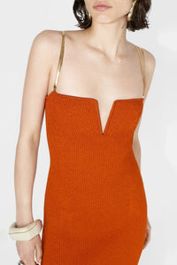 Galvanized Ophelia Dress - Arancio