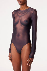 Body Tattoo imprimé - Dark Nude