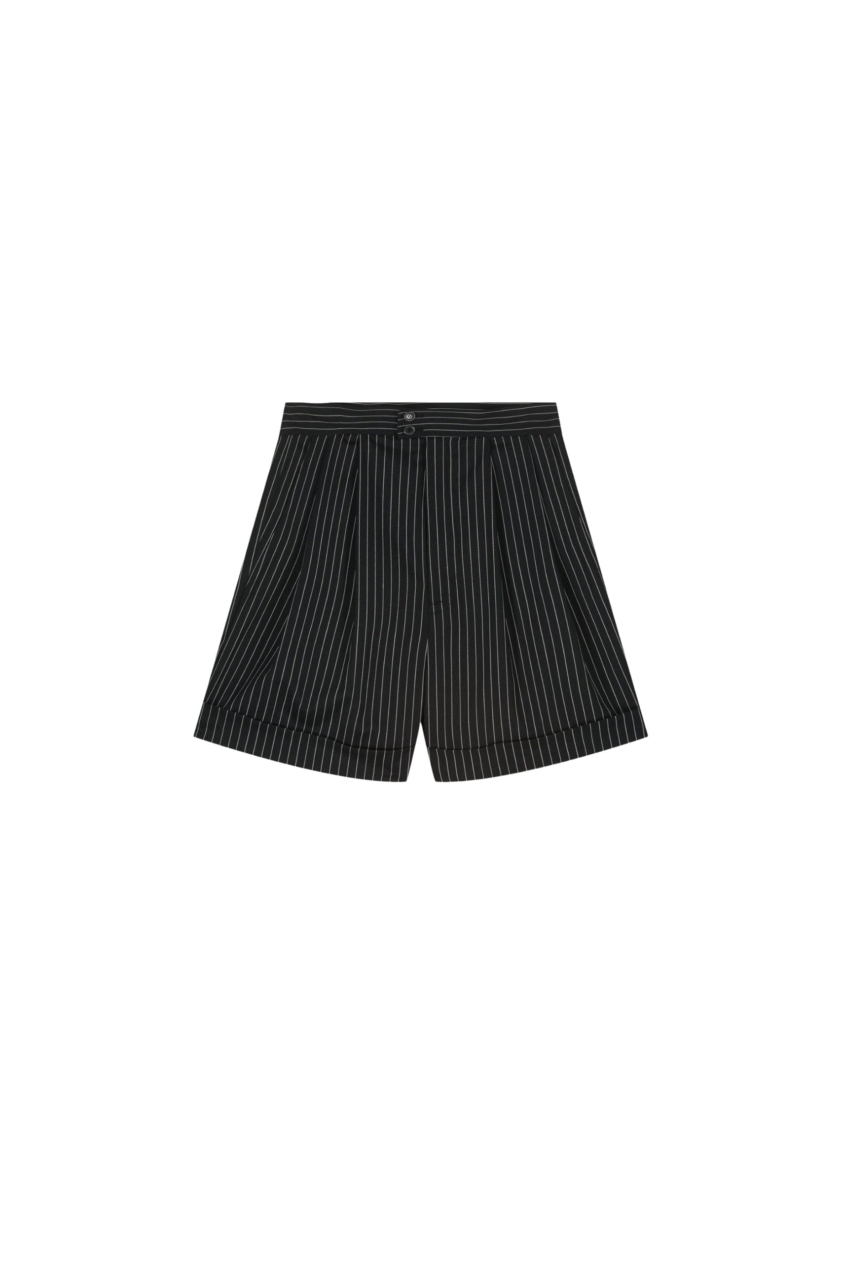 Bermuda Paul en laine - Black & White