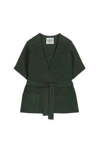 Kimono court ceinturé - Green