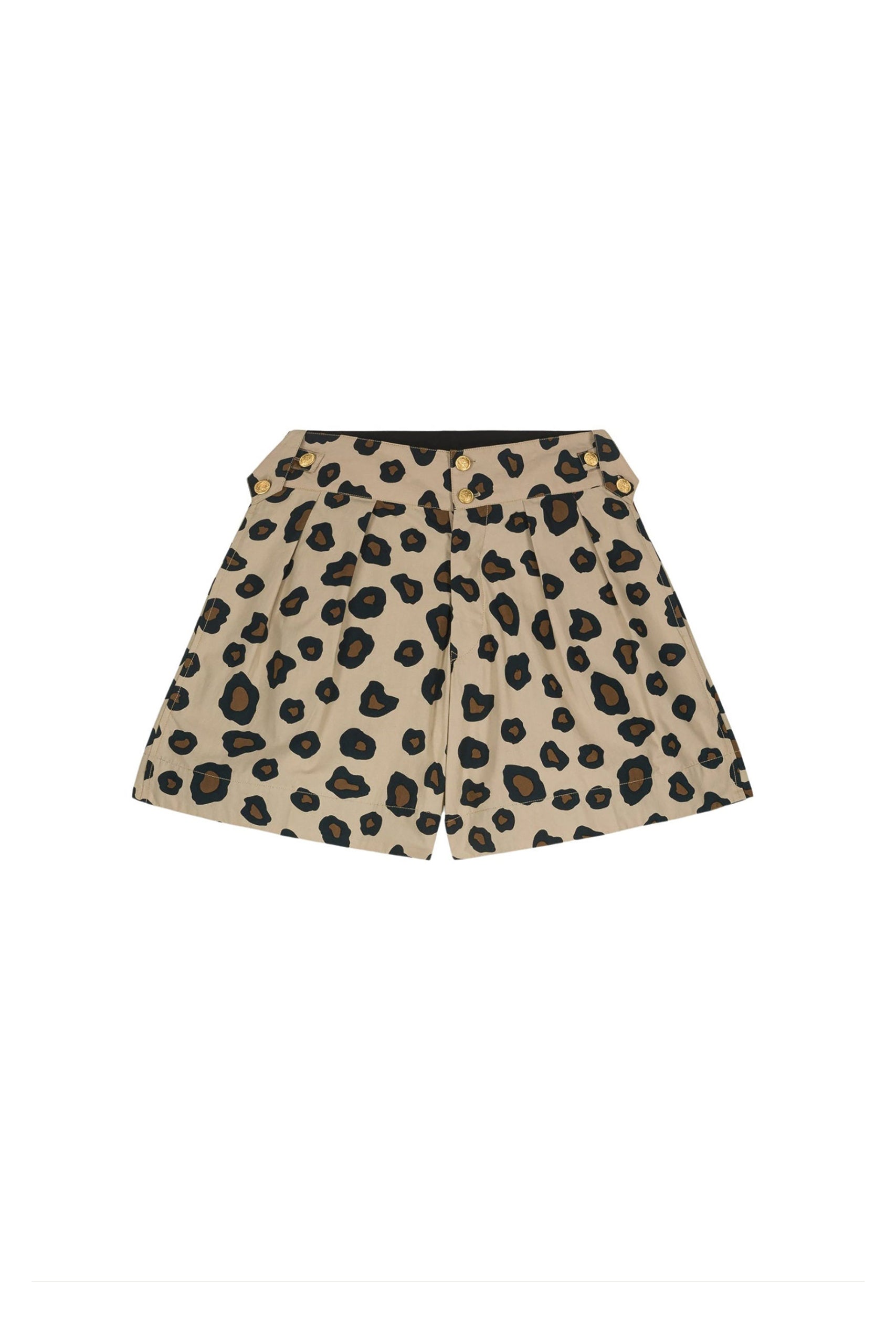 Bermuda Scout coupe évasée - Leopard