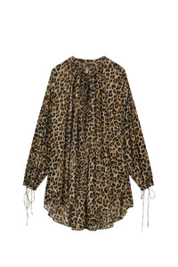 Tunique Lamu coupe ample et fluide - Leopard