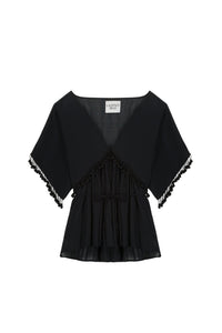 Blouse Eagle coupe ample - Black