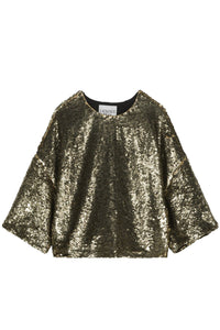 T-shirt Baddy à sequins - Gold