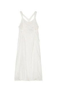 Robe Lavender à bretelles - White