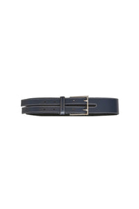 Ceinture Harnais à double sangle en cuir - Navy