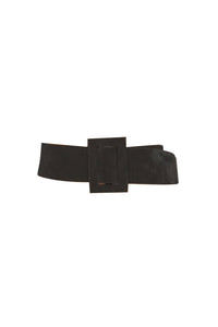 Ceinture Trench en daim - Black
