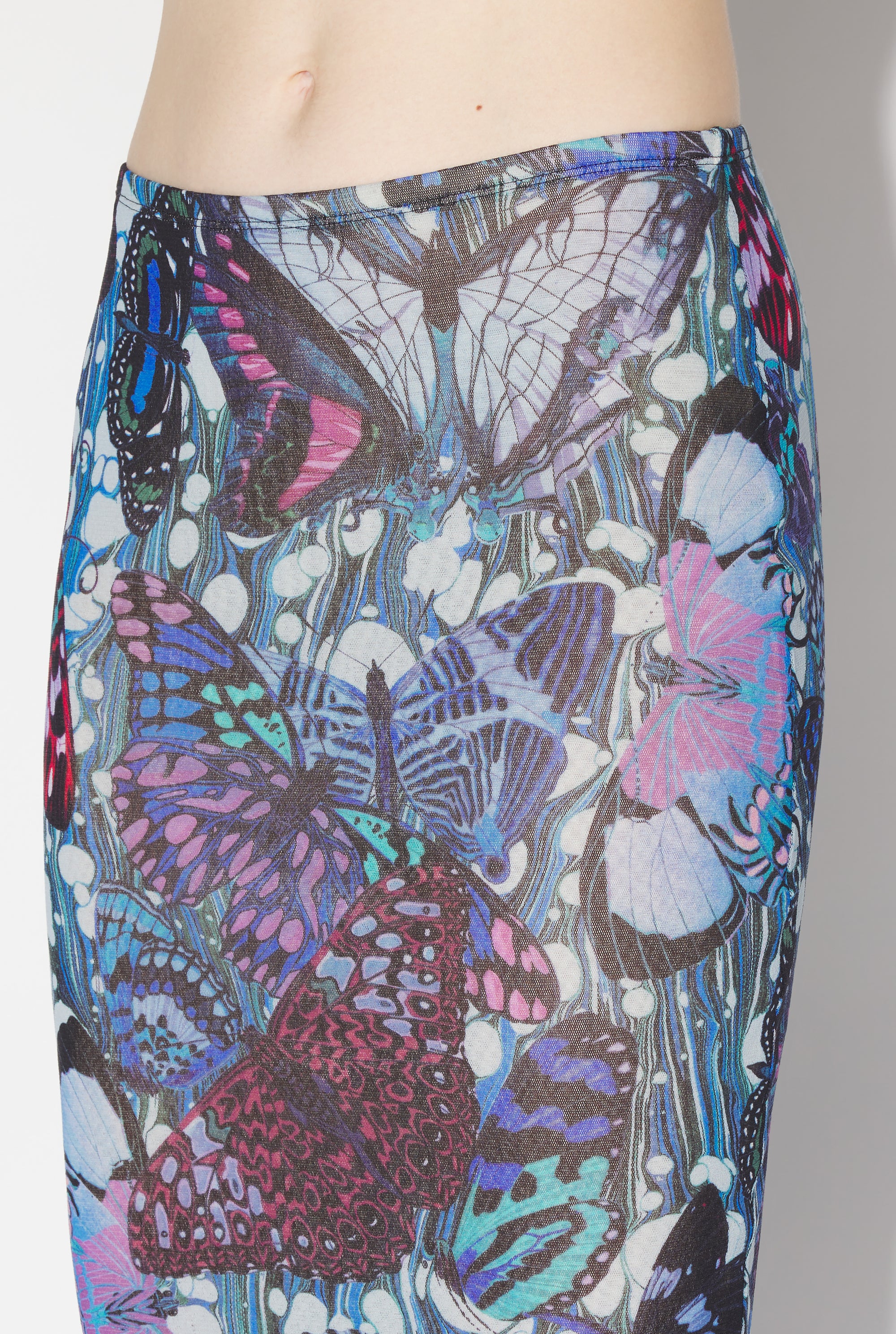 Jupe crayon Papillon - Blue & Multicolor