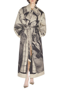 Trench-coat Trompe-l'Œil - Sand & Black