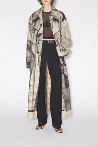 Trench-coat Trompe-l'Œil - Sand & Black