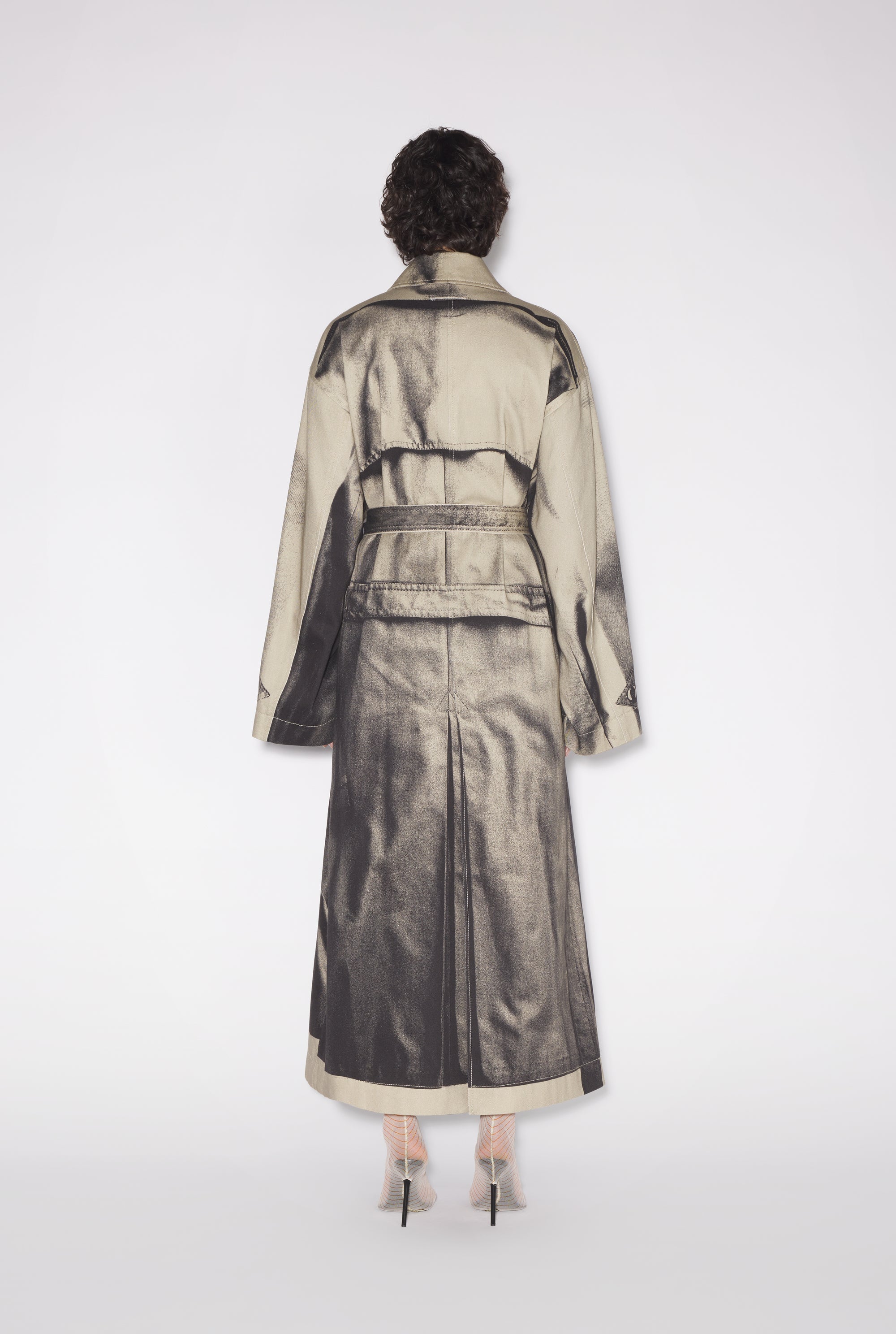 Trench-coat Trompe-l'Œil - Sand & Black