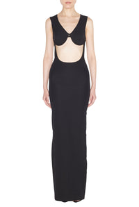 Robe longue à dos nu - Black