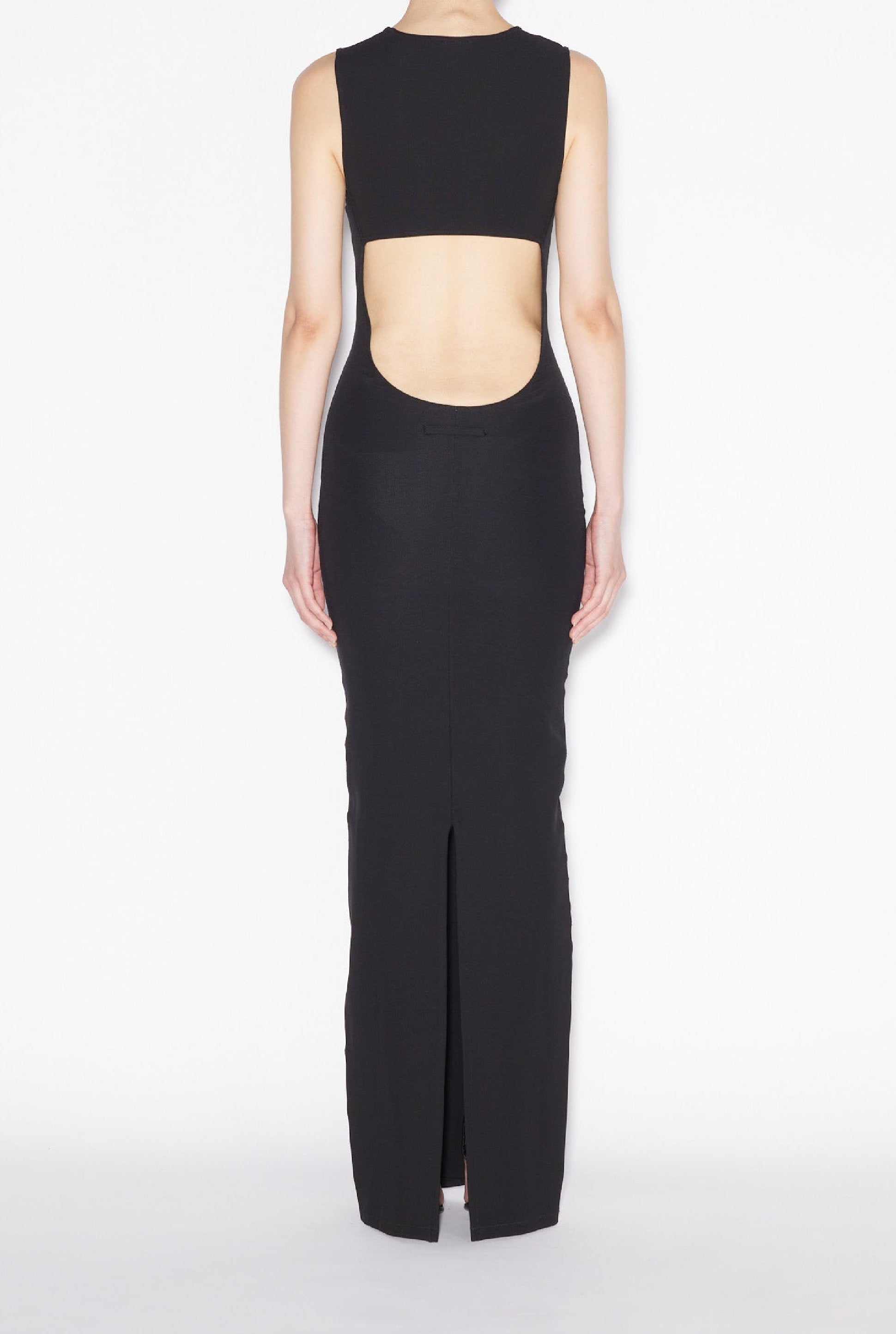 Robe longue à dos nu - Black