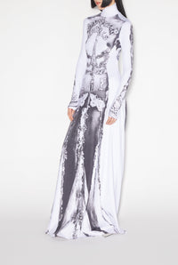 Robe longue Gaultier Paris - White & Black