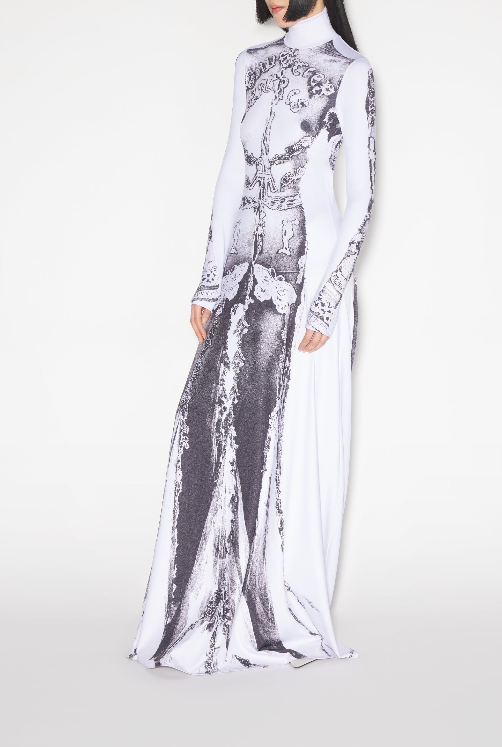 Robe longue Gaultier Paris - White & Black