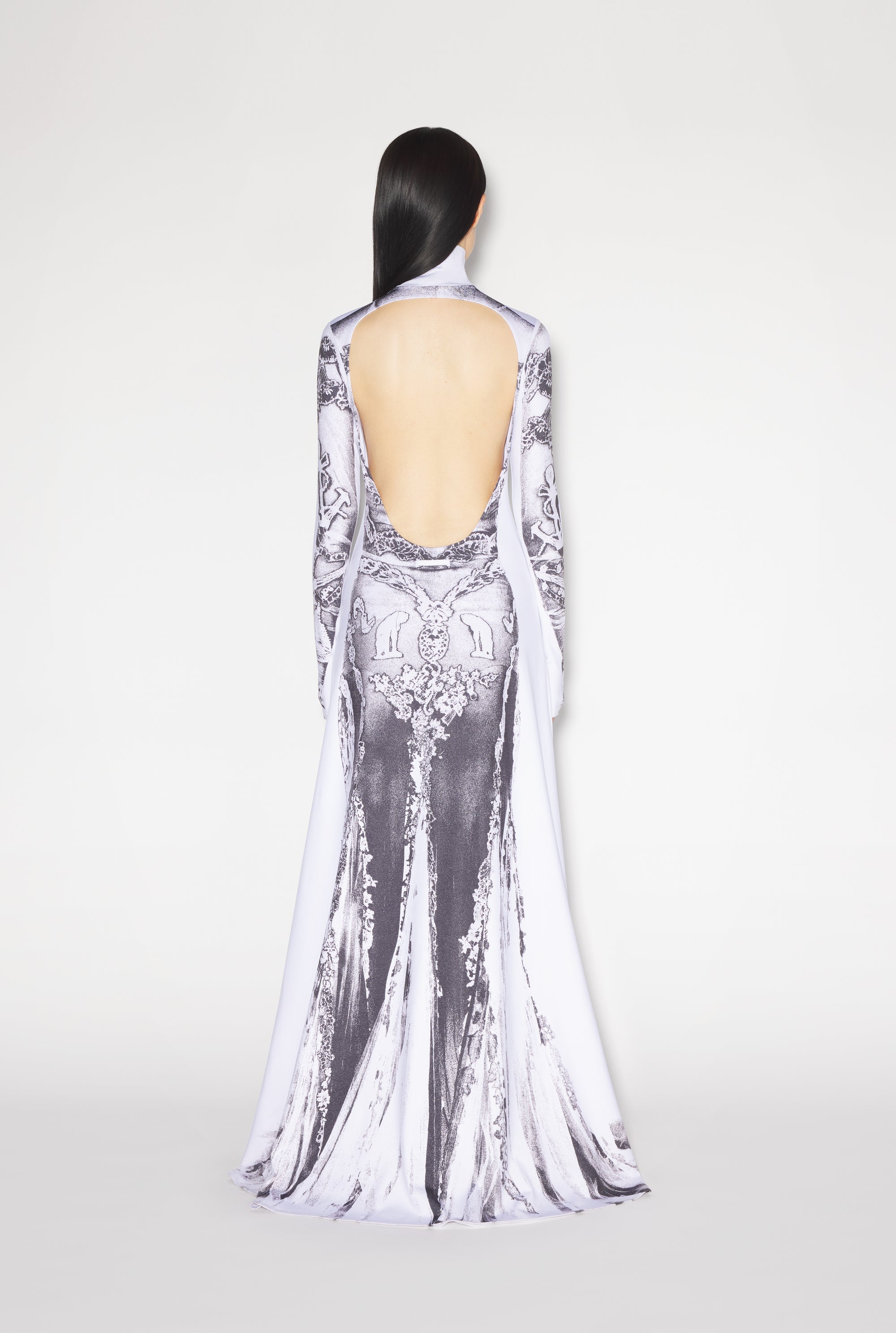 Robe longue Gaultier Paris - White & Black