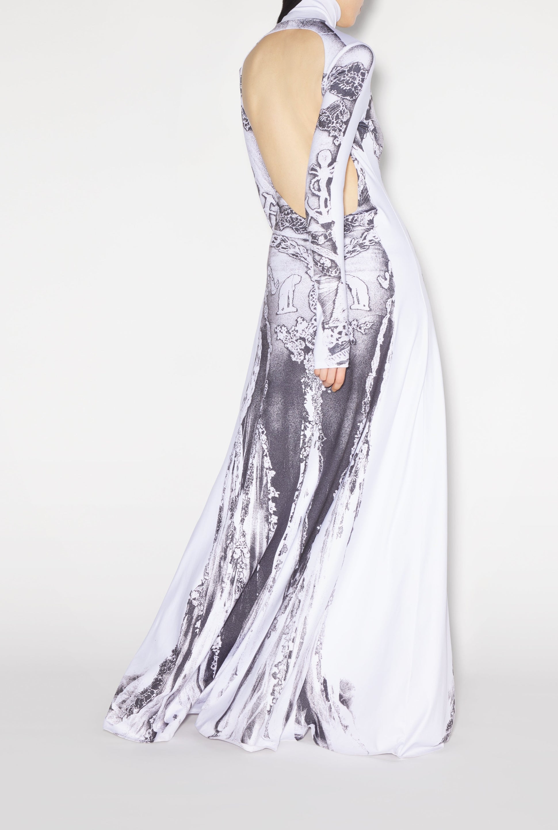 Robe longue Gaultier Paris - White & Black