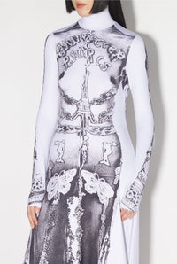 Robe longue Gaultier Paris - White & Black