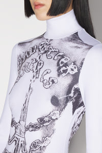 Robe longue Gaultier Paris - White & Black