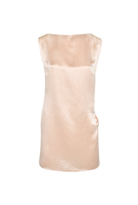 Robe courte en satin - Salmon