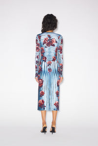 Robe Body Morphing Flower - Blue & Red & White