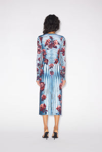 Robe Body Morphing Flower - Blue & Red & White