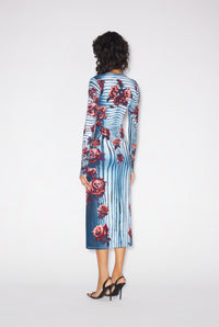 Robe Body Morphing Flower - Blue & Red & White