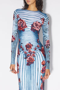 Robe Body Morphing Flower - Blue & Red & White