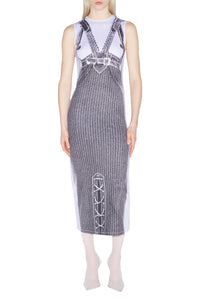 Robe longue Madone - White & Black