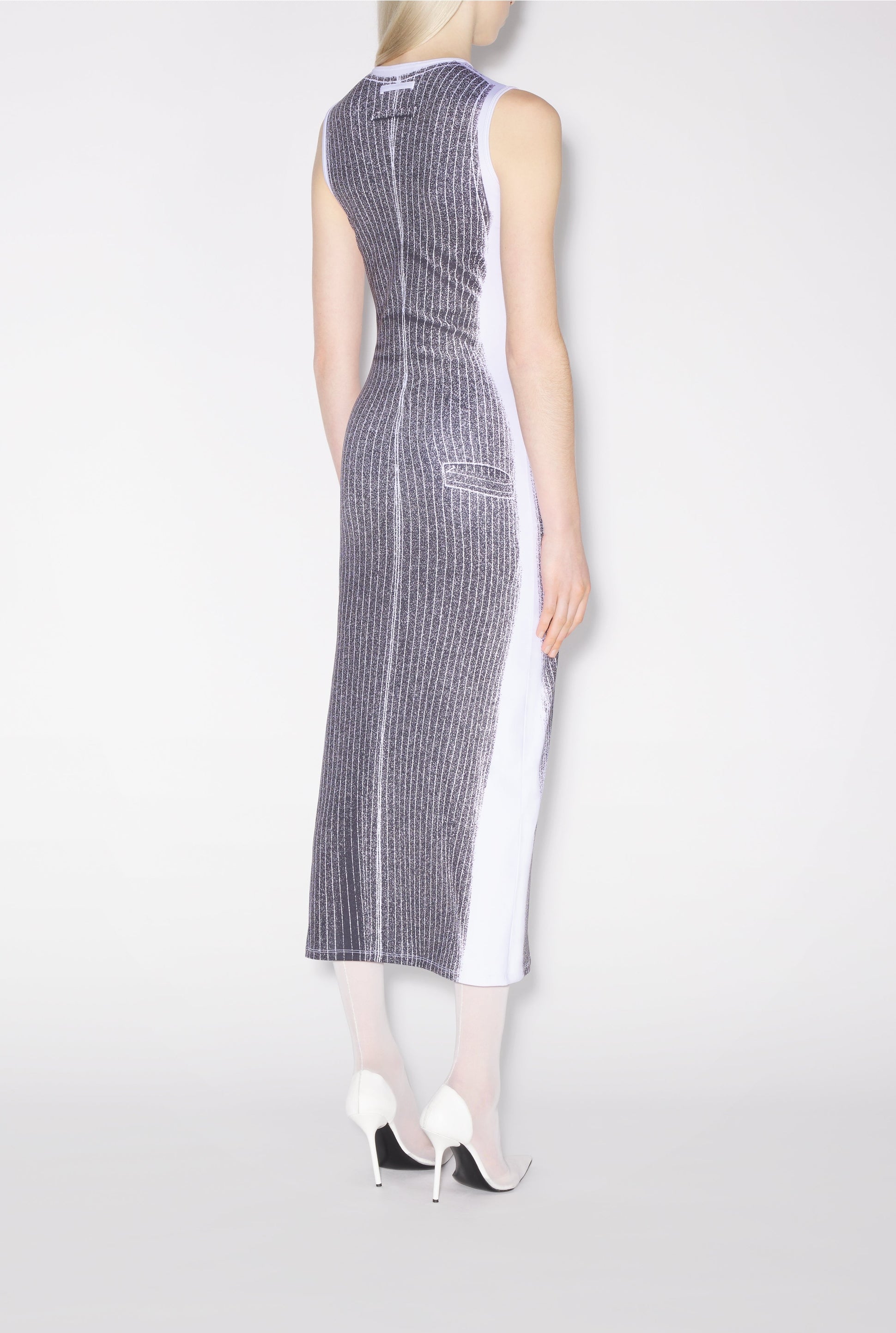 Robe longue Madone - White & Black