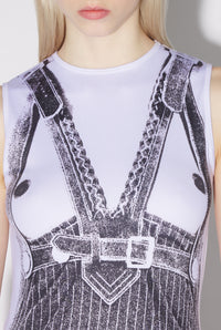 Robe longue Madone - White & Black