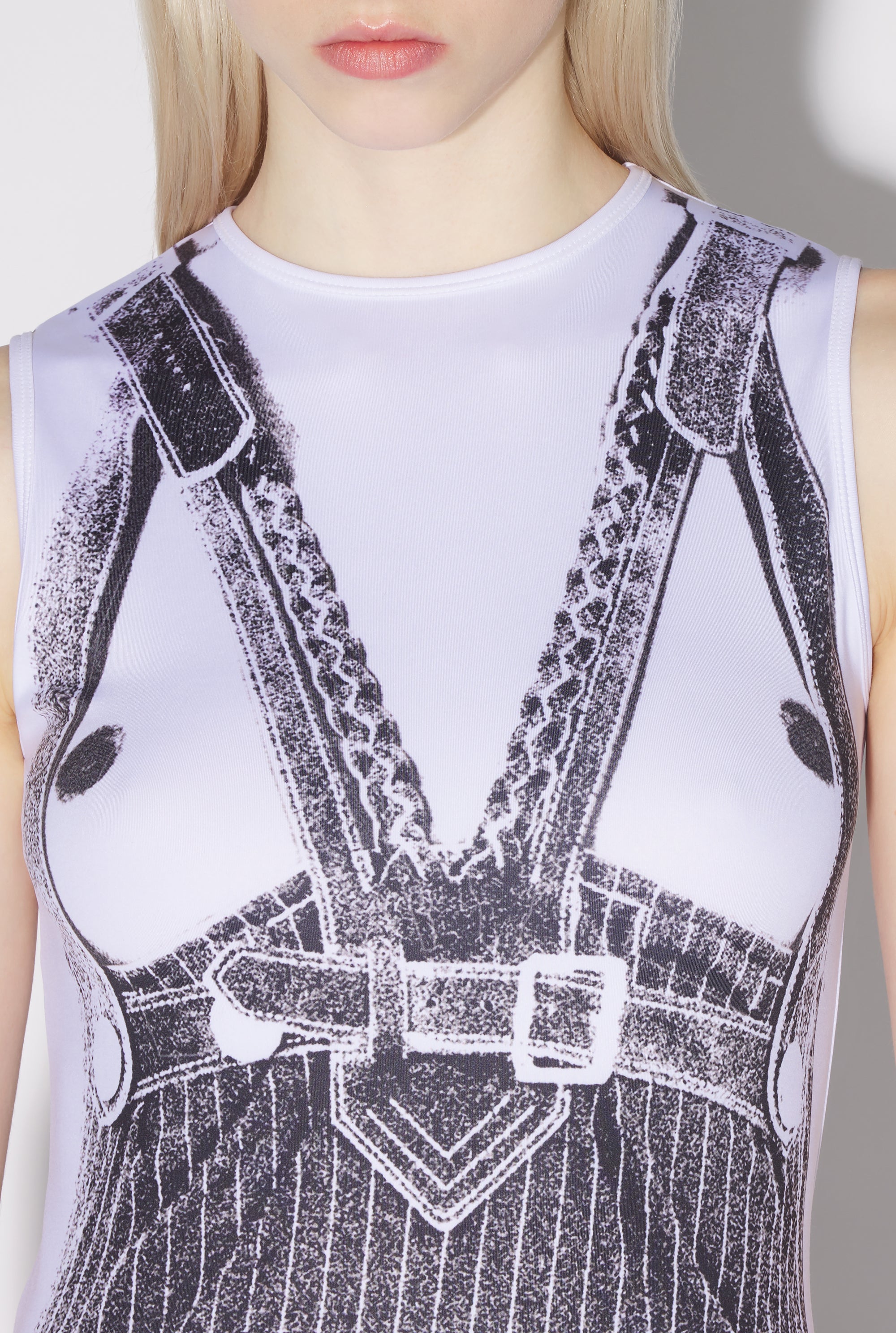 Robe longue Madone - White & Black