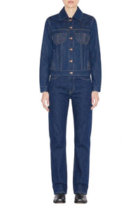 Denim pocket jacket - Indigo & Tabac