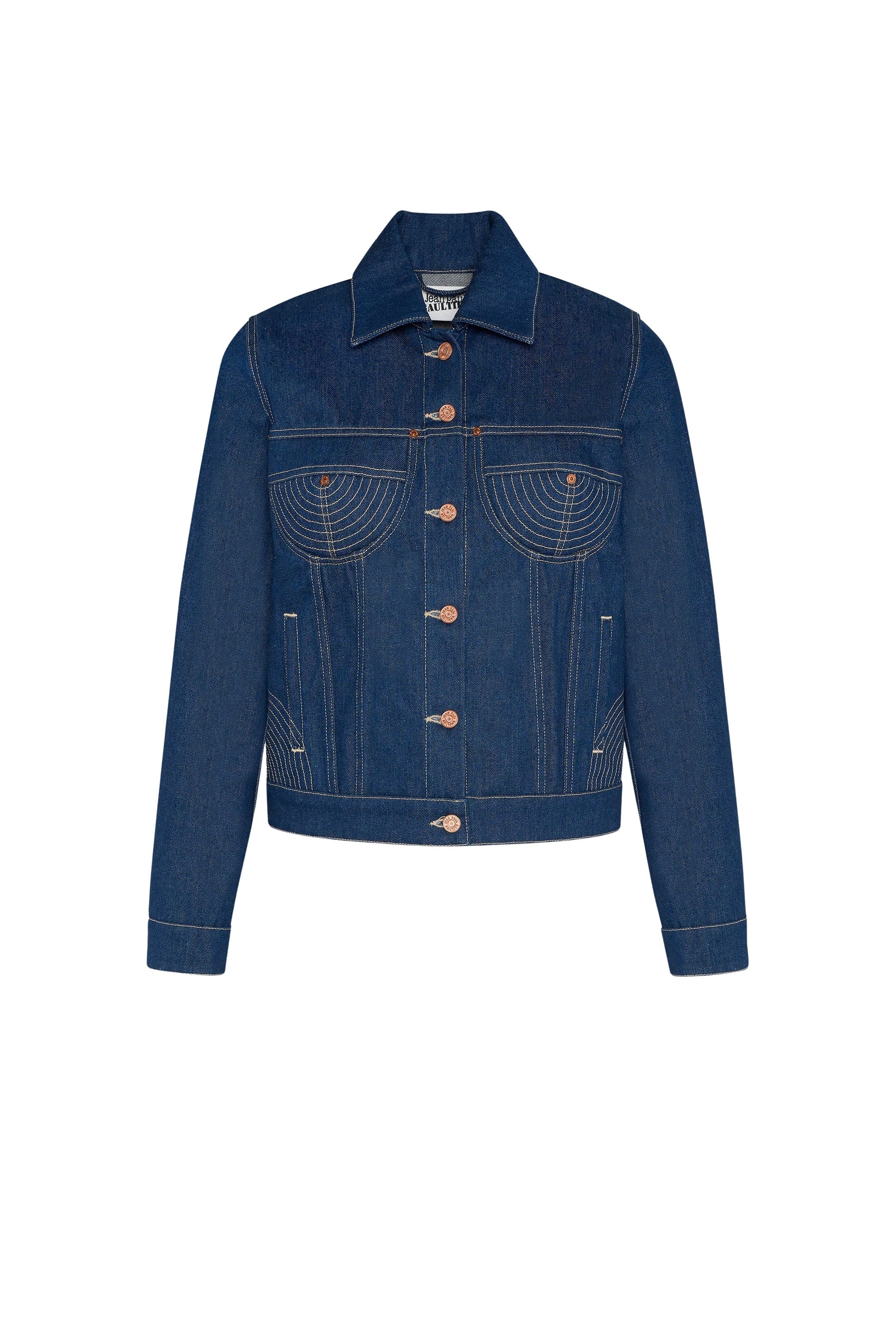 Veste à poches en denim - Indigo & Tabac