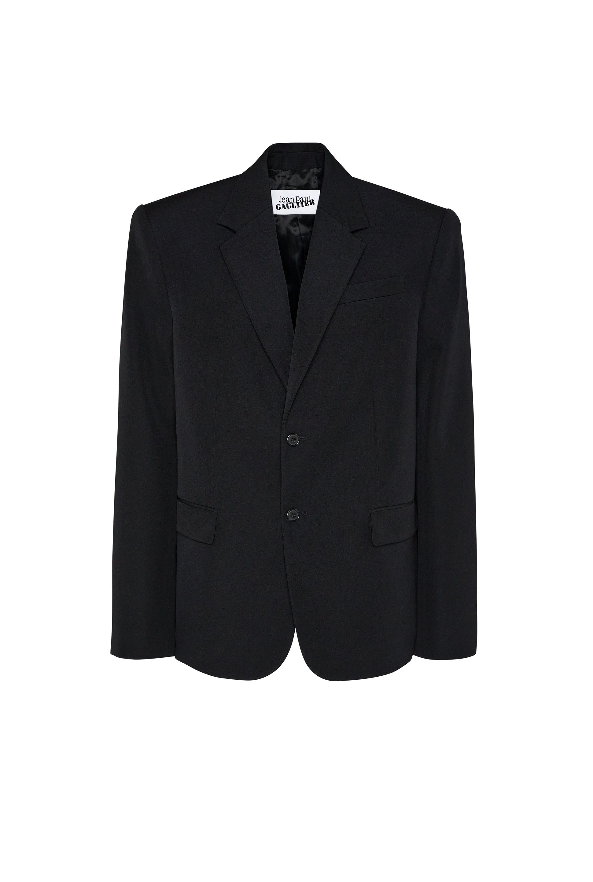 Blazer à poches en laine - Black