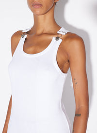 Débardeur avec crochet métallique - White