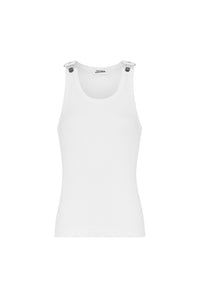 Débardeur avec crochet métallique - White