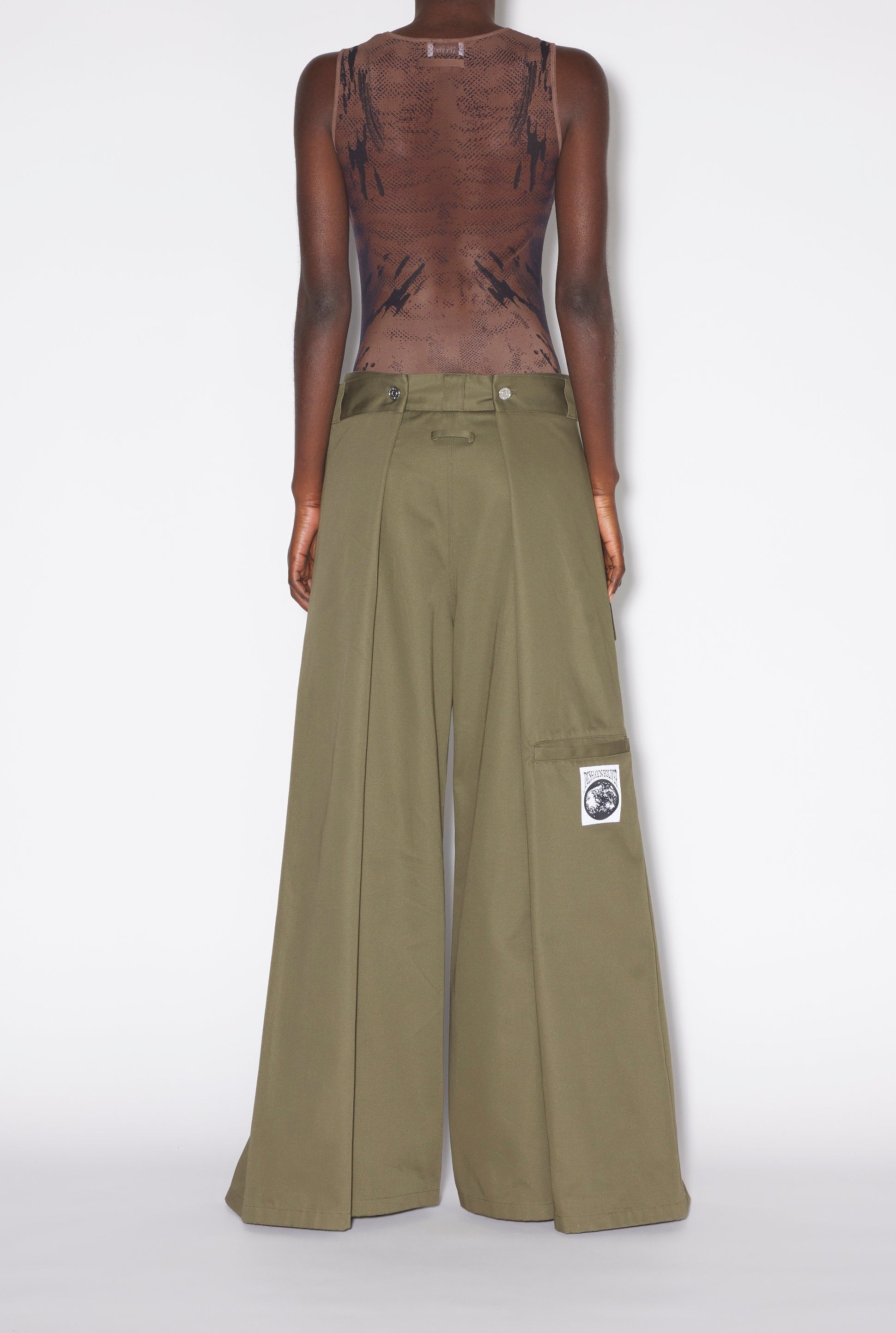 JPG x Shayne Oliver oversize trousers - Khaki