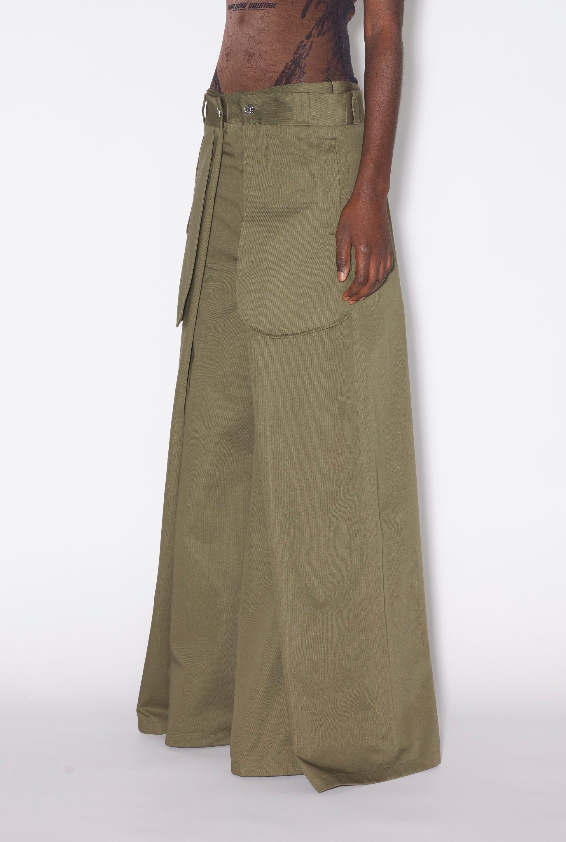 JPG x Shayne Oliver oversize trousers - Khaki