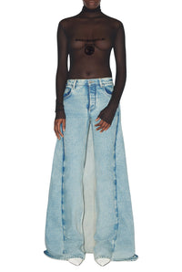 Pantalon JPG x Shayne Oliver avec jupe - Light Blue