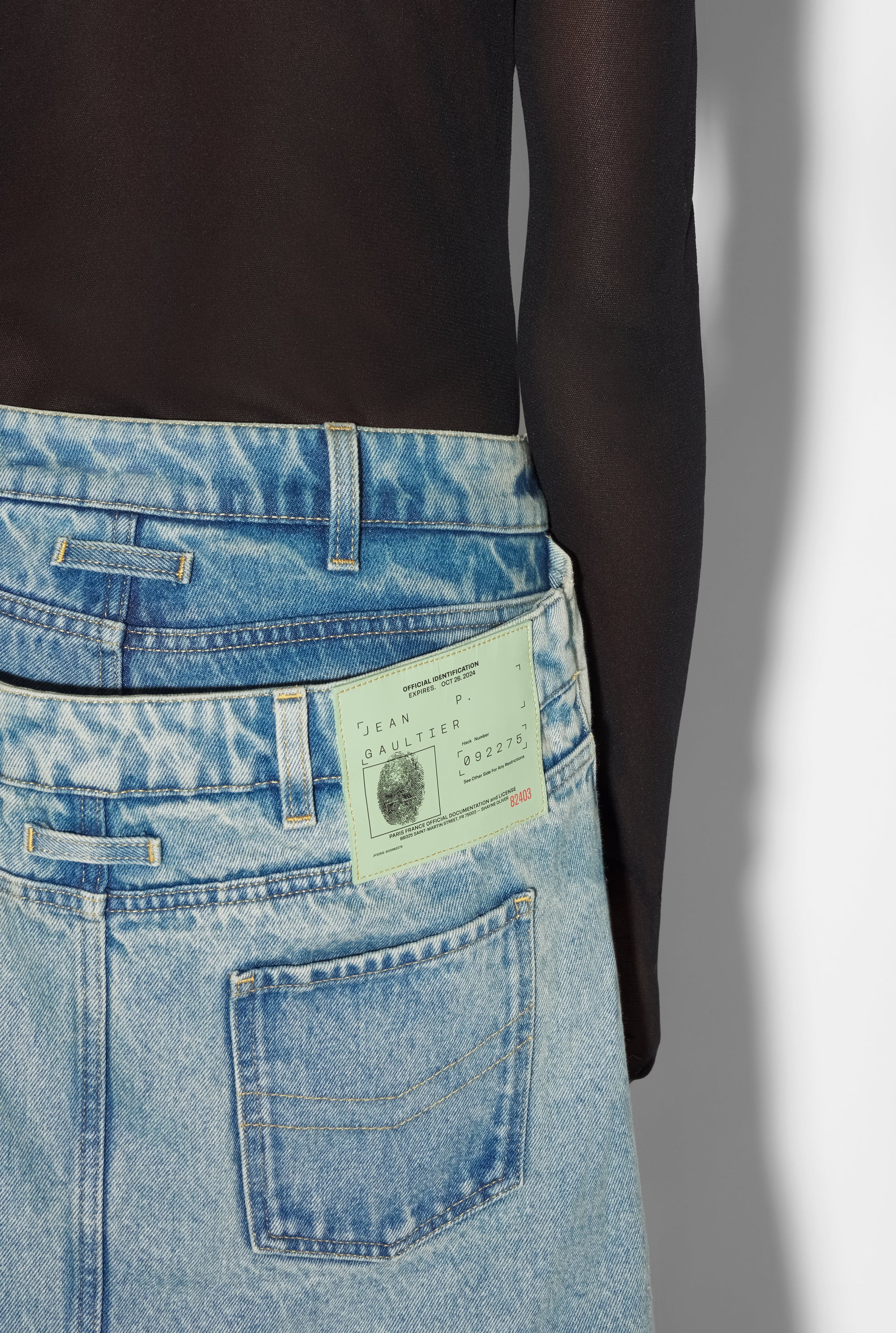Pantalon JPG x Shayne Oliver avec jupe - Light Blue