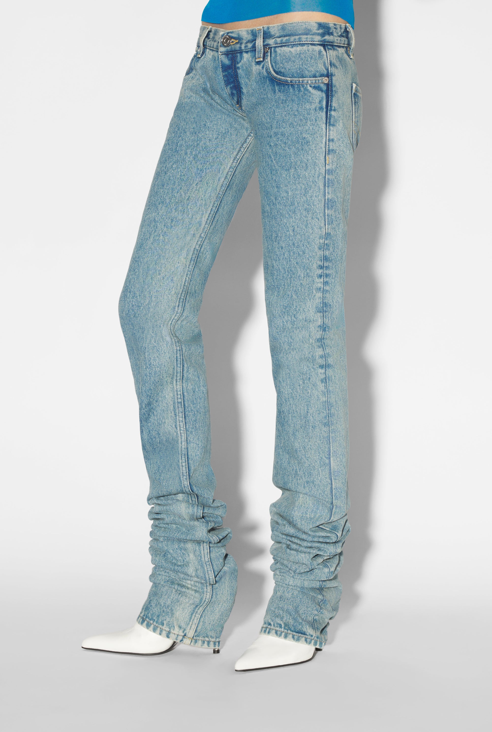 Pantalon JPG x Shayne Oliver en denim - Light Blue