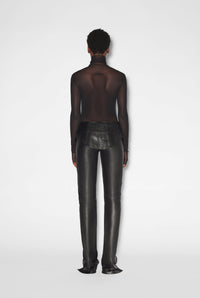 Pantalon JPG x Shayne Oliver en cuir - Black
